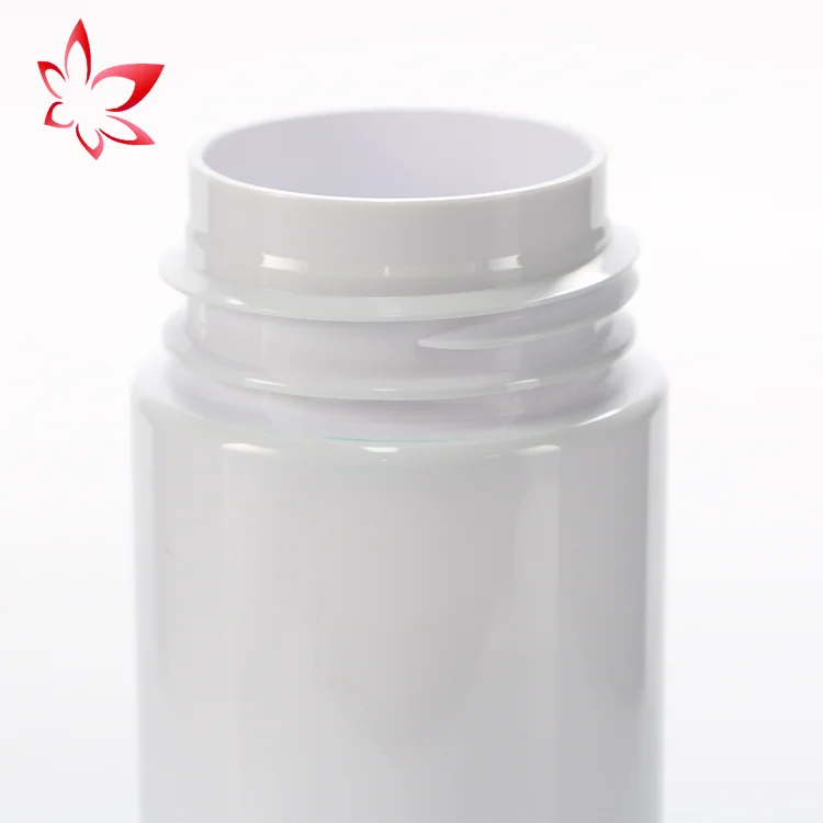 Julung Hotsale 250cc Pet White Capsule Container Pill Bottle Plastic Bottle With Tamper Proof lid