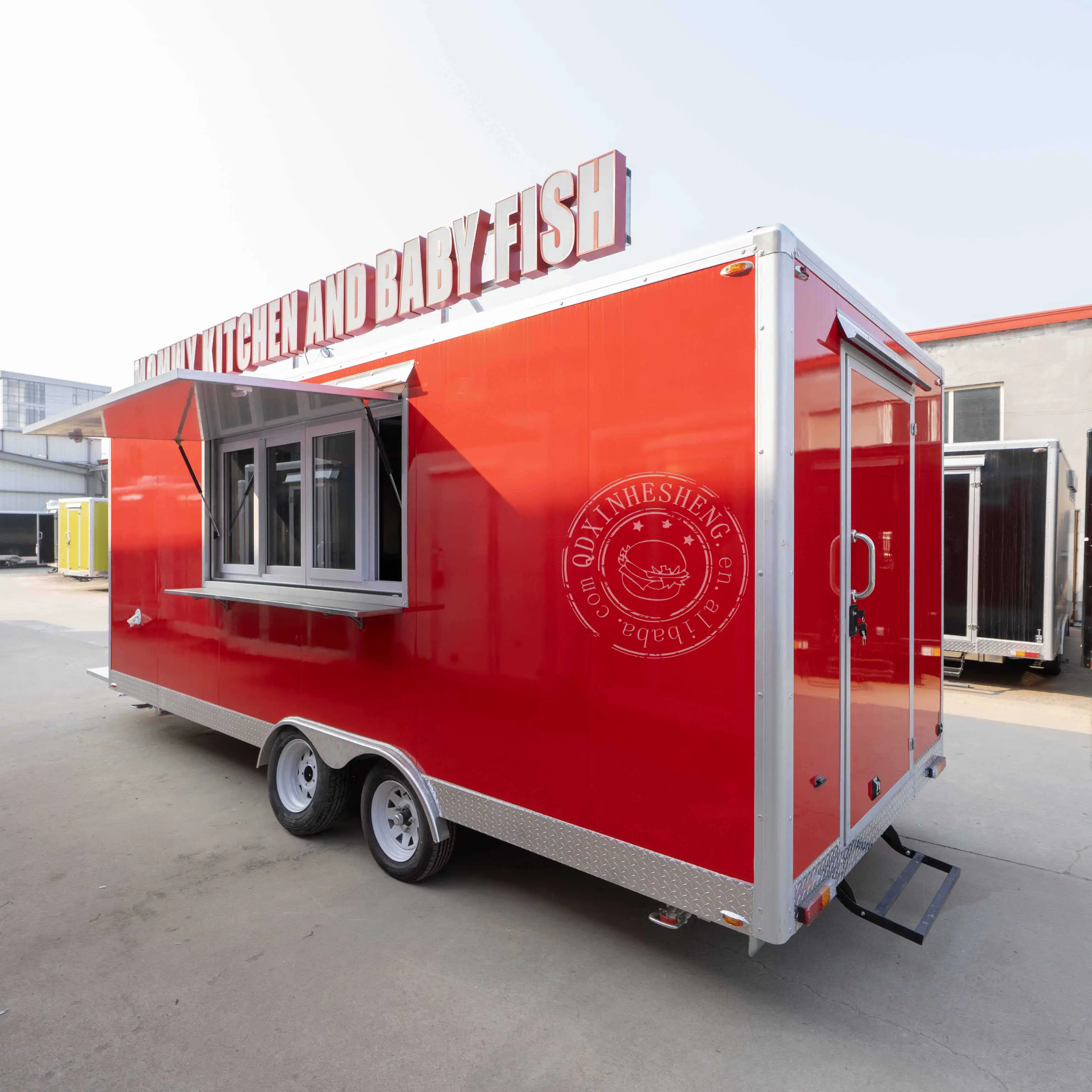 Custom  18ft food trailer USA DOT Fast Food Concession Catering Full Equipped factory price