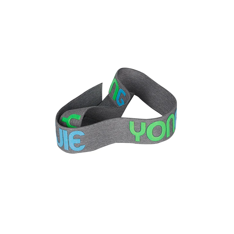 Man Underwear Waistband Logo Special Rubber Embossed Jacquard Silicone Webbing Custom Silicon Elastic Bandband