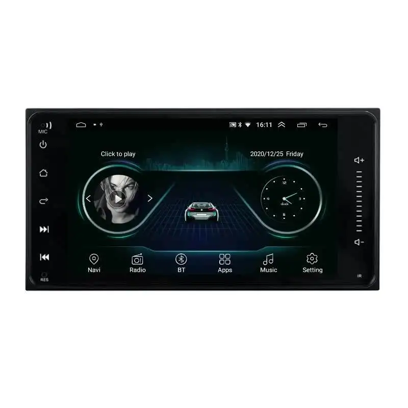 2 Din 7inch Car Radio Android Double Din Touch Screen Car Player Autoradio Audio Stereo Head Unit For Toyota RAV4 COROLLA
