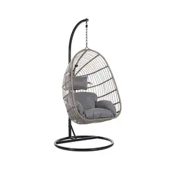 Outdoor garden hanging chair swing patio nest rattan egg outdoor hanging chair