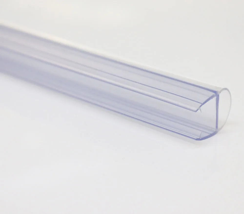 Bathroom Products PVC Plastic Sealing Clear Blue for Sliding Door Waterproof Bathroom Seal Strip