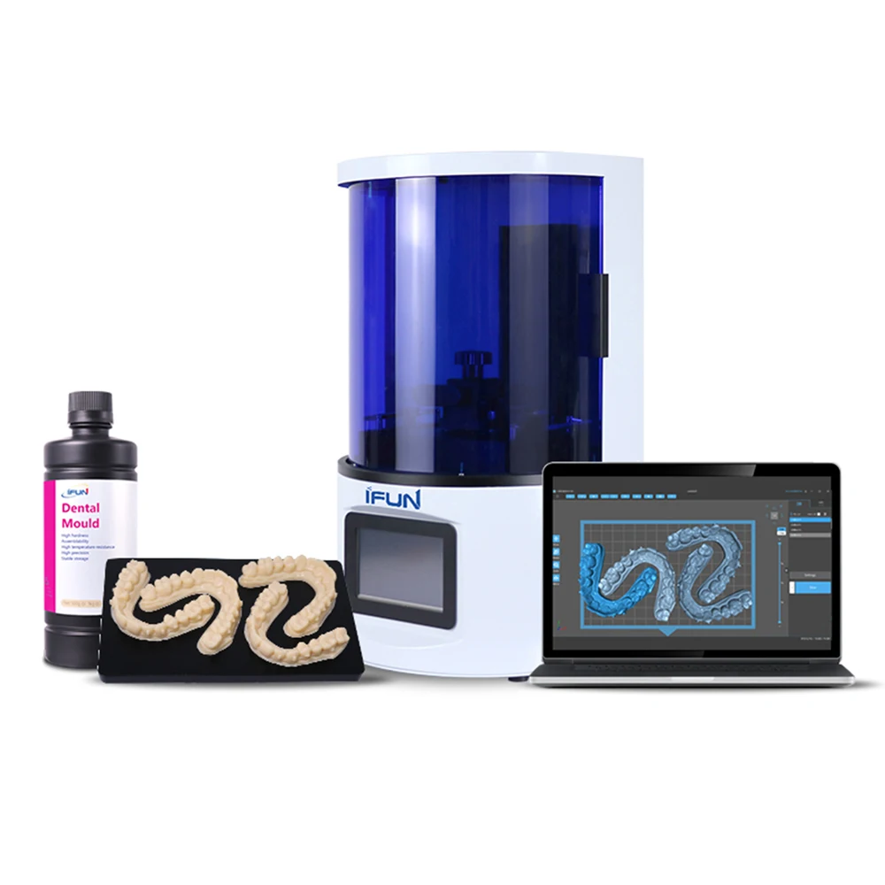 LCD Dental Model 3D Printer Manufacturer Factory, Dental Laboratories can use it for Dental Model and Dental Tool 3D Printing