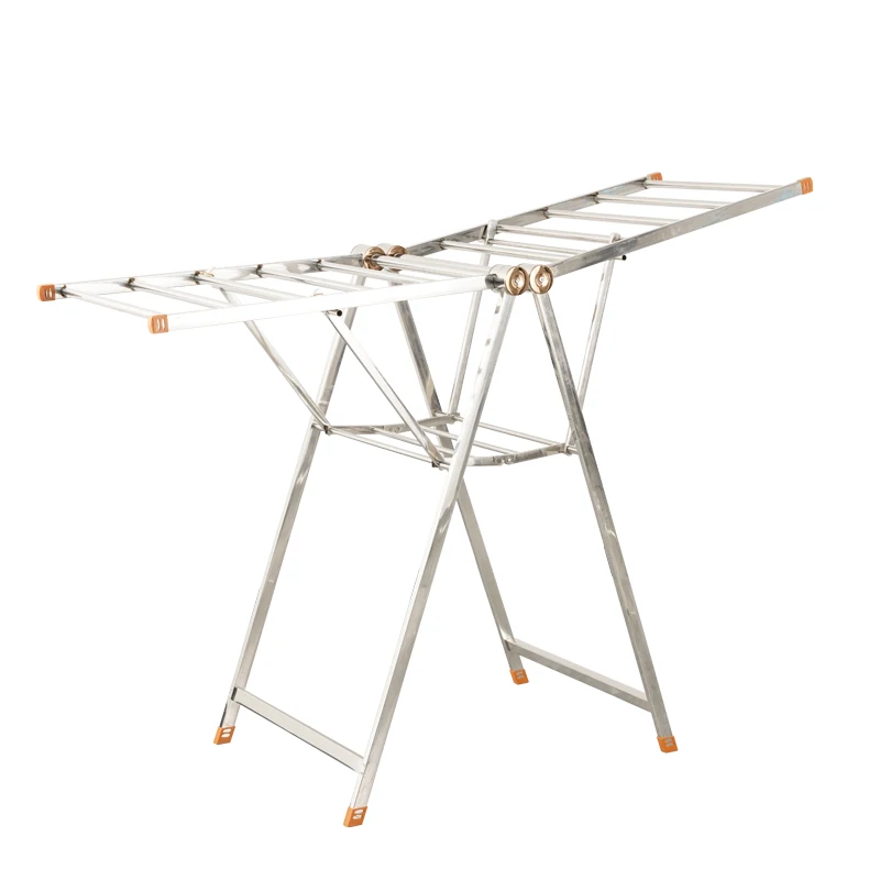 metal drying clothes rack high-quality stainless steel foldable clothes hanger
