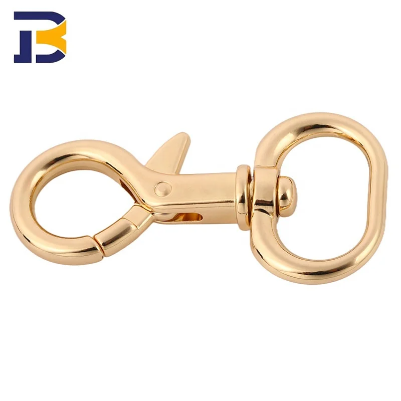 In Stock Bag Parts & Accessories 0.5 0.6 0.8 1 Inch Bag Dog Hook Wholesale 13 16 20 25mm Lanyard Metal Swivel Snap Hook For Bag