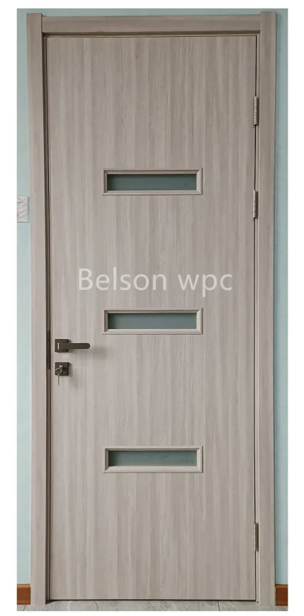 China House Wood Plastic Door Design Interior Sliding Doors Modern Design Fire Retardant Door