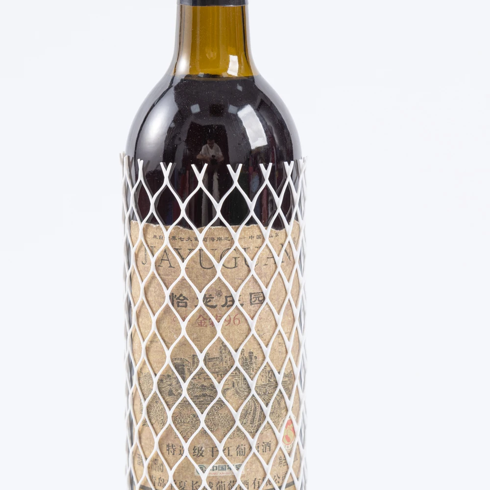 High quality plastic mesh for red wine bottles wine bottle covers mesh  net for bottle