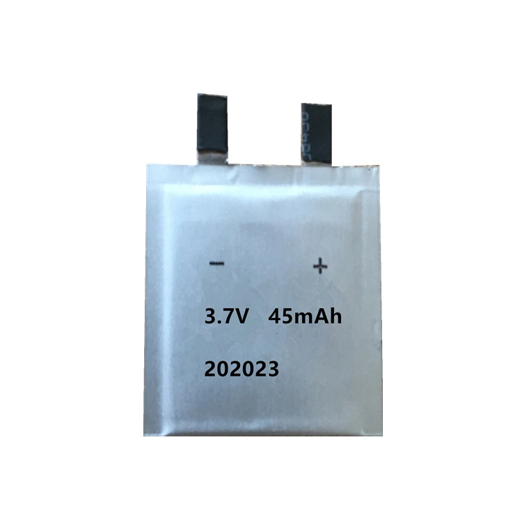 Тонкая батарея 202023 пользовательская модель 3,7 в перезаряжаемая тонкая бумажная батарея 45 м Ah толщина 2,05 мм