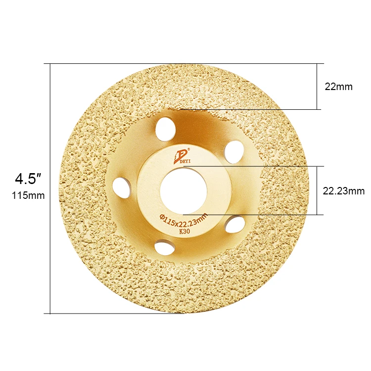 Hot Sale Chinese 115mm Tungsten Carbide Cup Grind Wheel for Tires Rubber