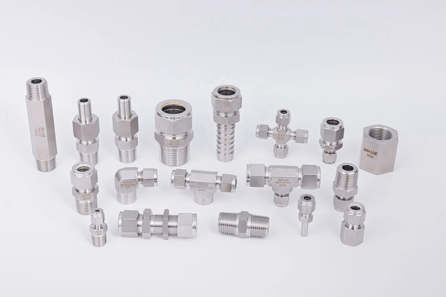 NAI LOK Instrumentation Tube Fittings SS316 Male Female Adapter Tube Connector