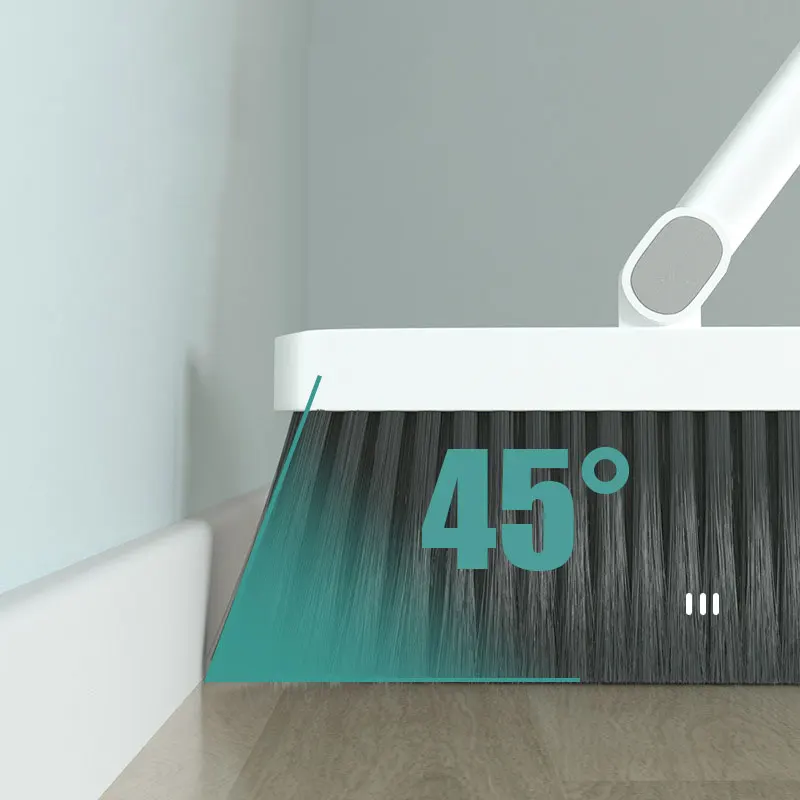 Office Home Kitchen Lobby Sweep Floor Folding Wall Mounted Broom And Dustpan Set