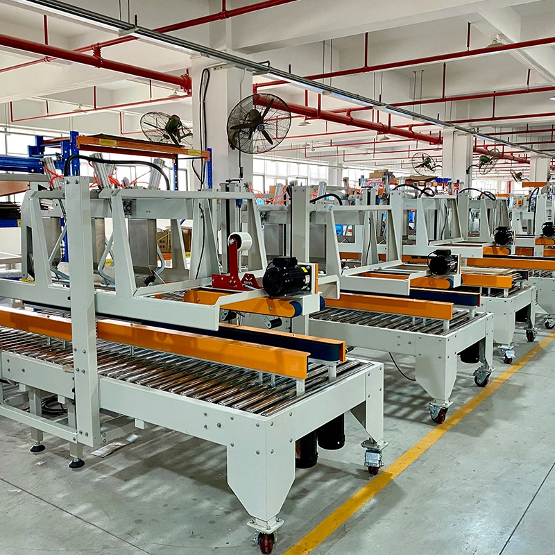 Semi-automatic Sealing Machine  Belts Side Driven Sealer Aircraft Carton Sealer