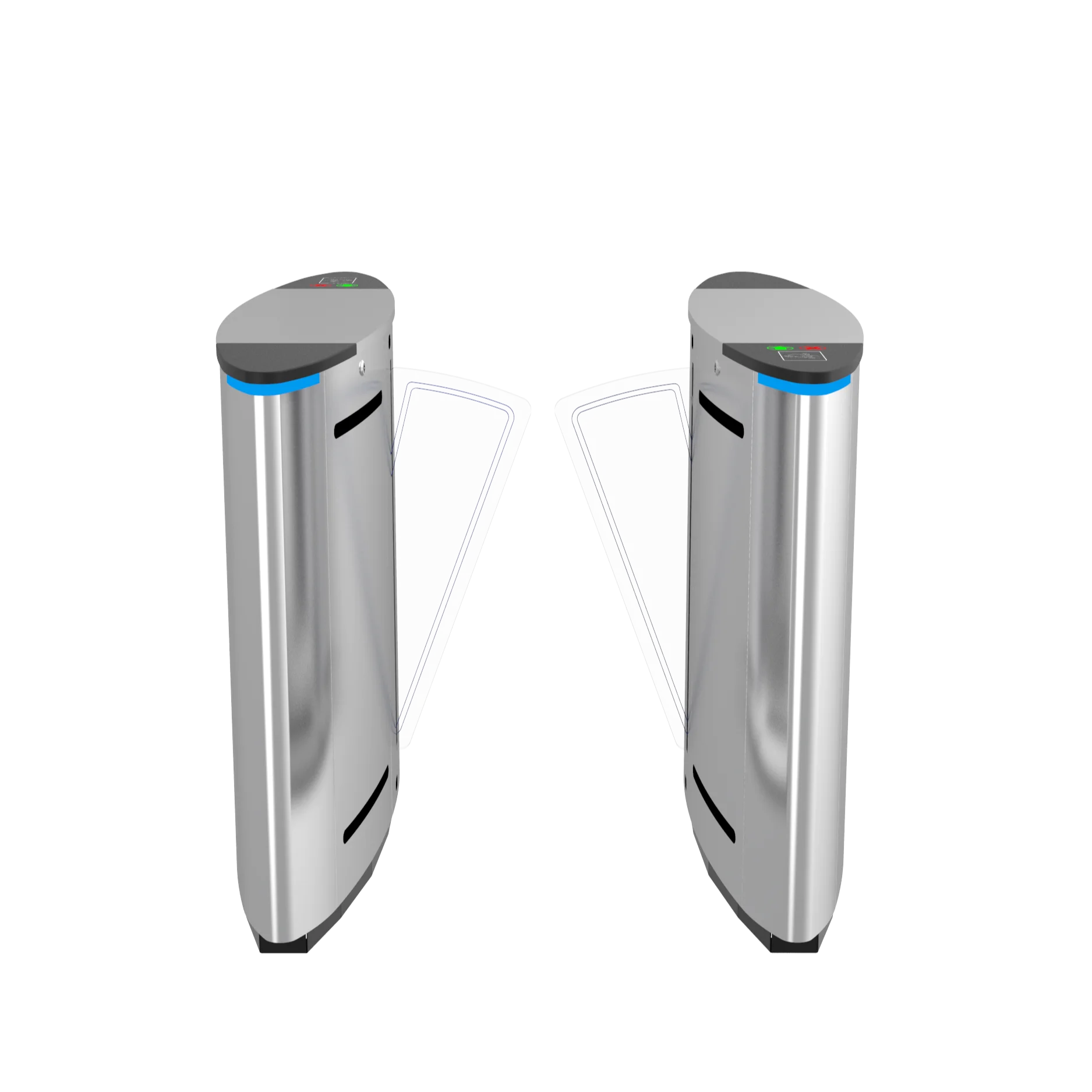 Excelsoo Pedestrian Control System Smart Flap Barrier Gate FLPB312