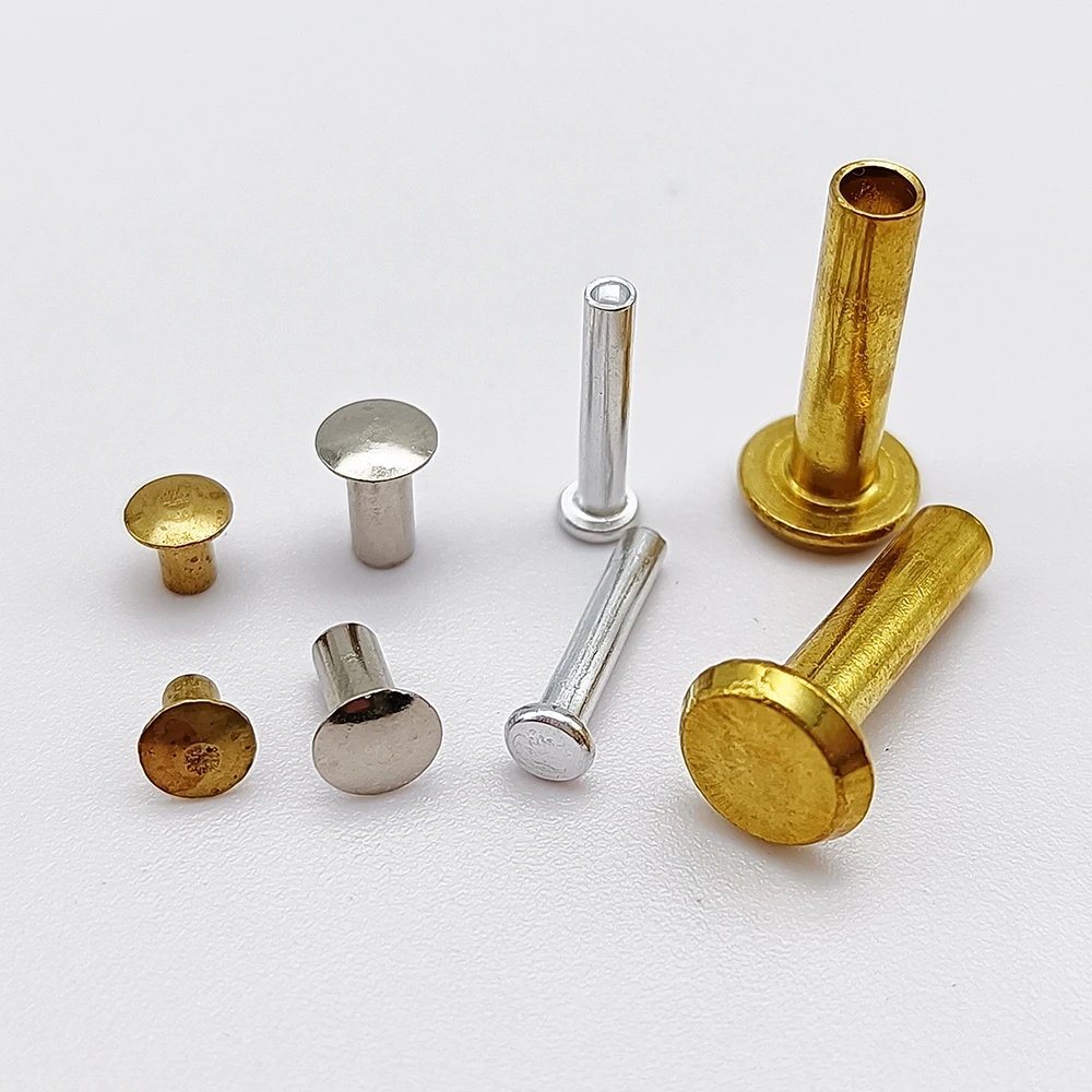 High quality Aluminum Pan head Solid rivets Semi-Tubular Rivet