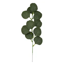 Artificial round flowers real touch long stem leaves for home decor flower artificial simulation plant flower eucalyptus