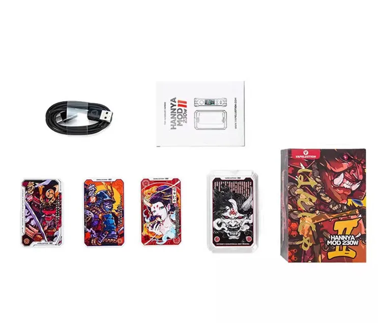 2021 vapelustion Hannya II 230 Вт Box Mod создано Двойной 18650 батареи