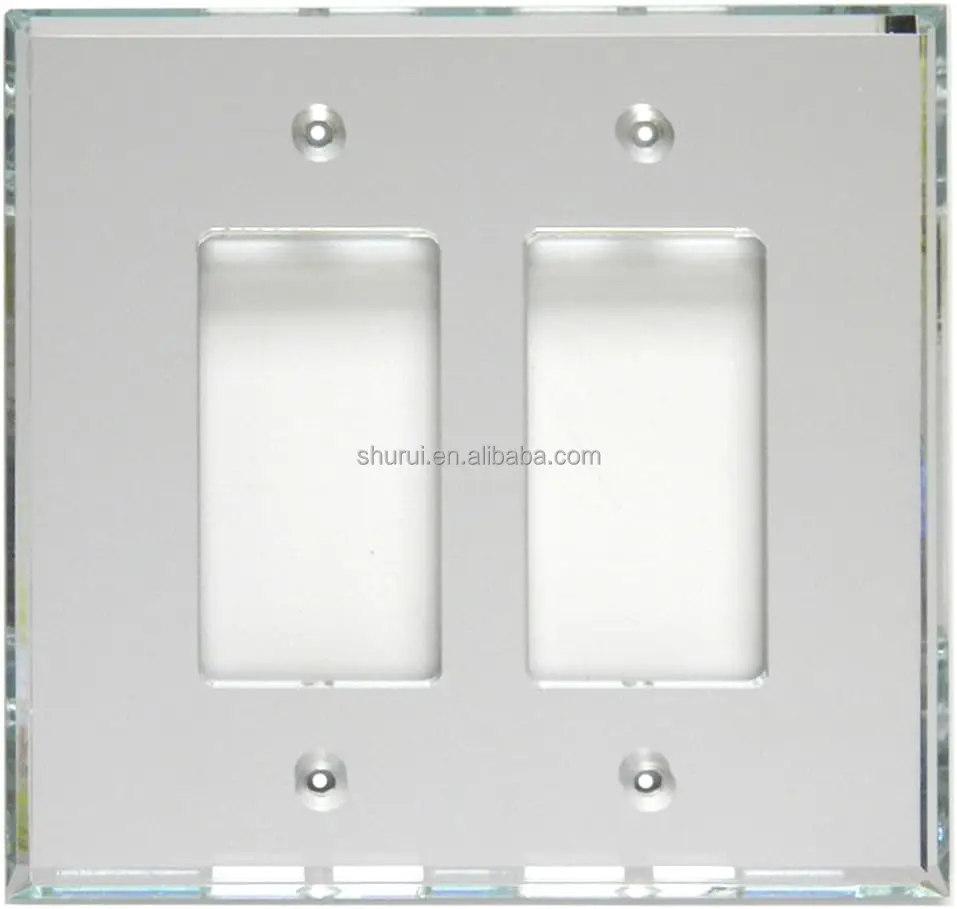 CRL Clear Toggle Switch Plate Decorative Acrylic Mirror Glass