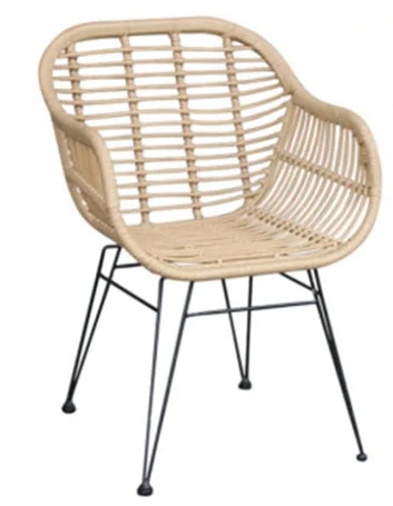 patio rattan steel garden wicker rattan basket chair