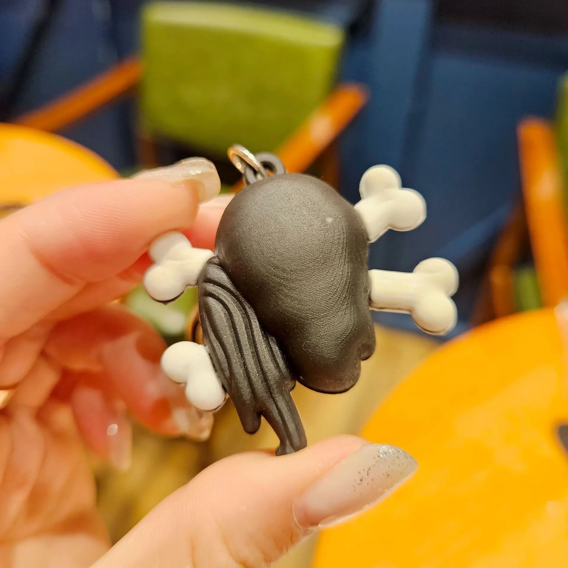 Spoof Halloween Key Chain Custom Rubber 3D Soft PVC Design Halloween Keychain Christmas Eve Nightmare Action Figure Key Chain