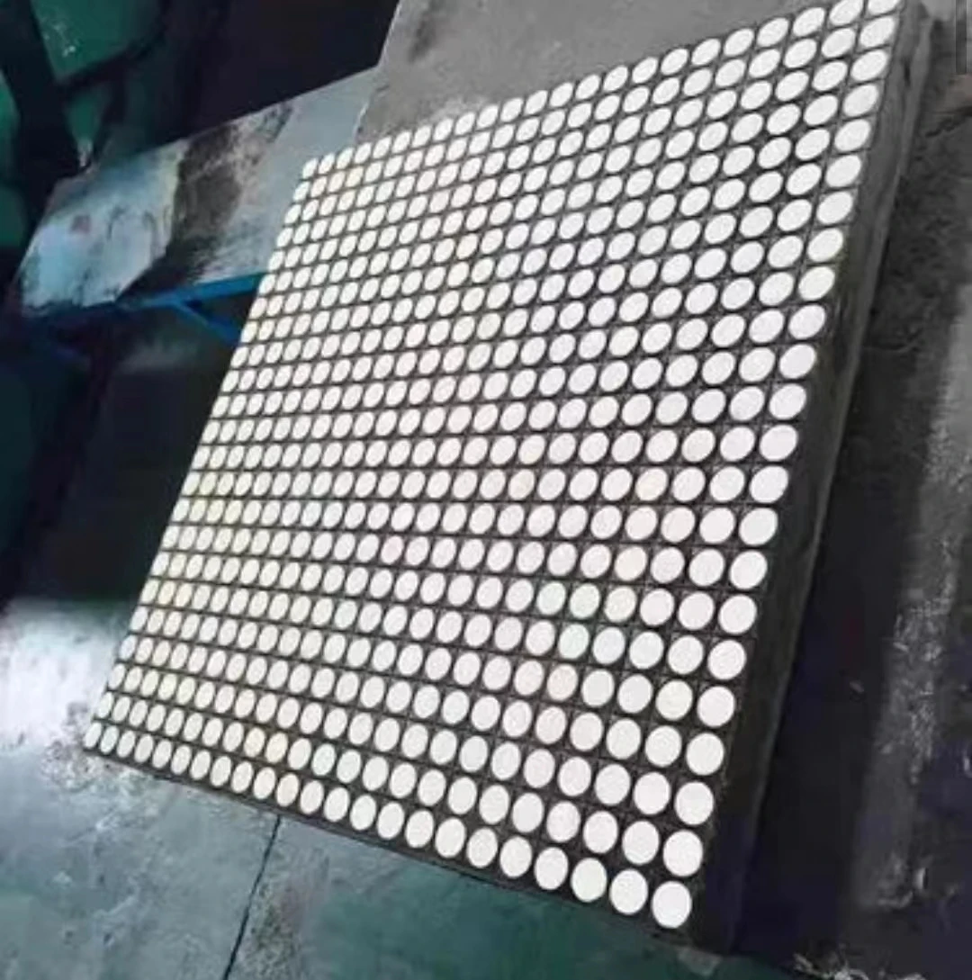 ceramic embedded in rubber wear liner