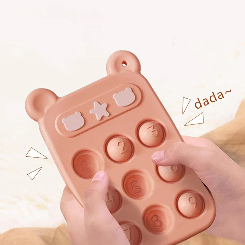 New Hot Push Fidget Toy Bubble Sensory Silicone Phone Case Shape Popper Sensory Popping For Kids