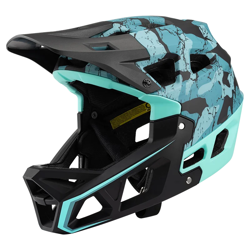 Adjustable Detachable MTB BMX Lightweight Adult Kids Children Full Face Helmet