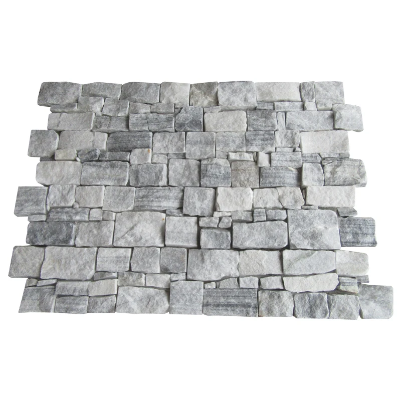 Chinese Cloudy Grey Cement Culture Slate Stone Outdoor Wall Tile Stone Cladding