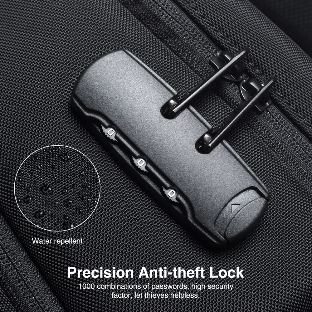 
Hanke business backpack wholesale custom laptop bag backpack anti-theft lock back pack waterproof 