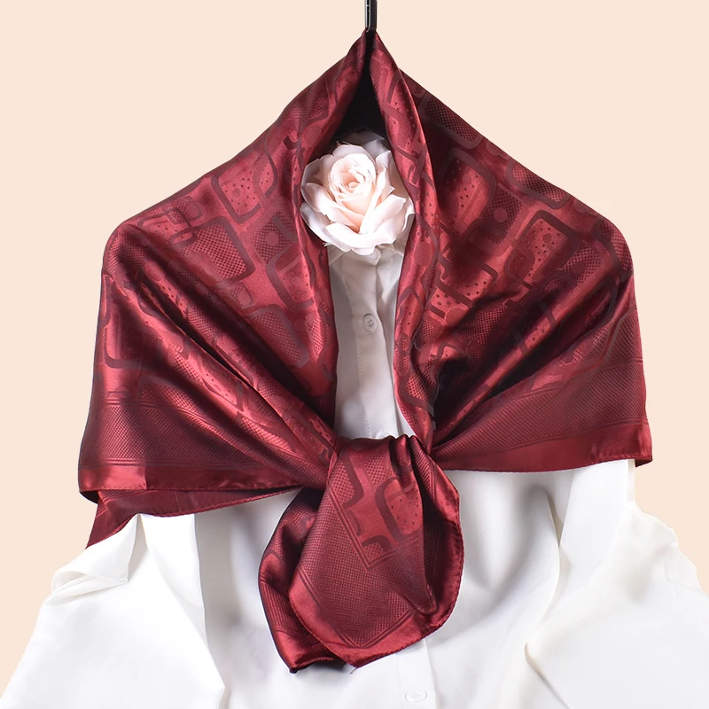 Женский Шелковый атласный платок