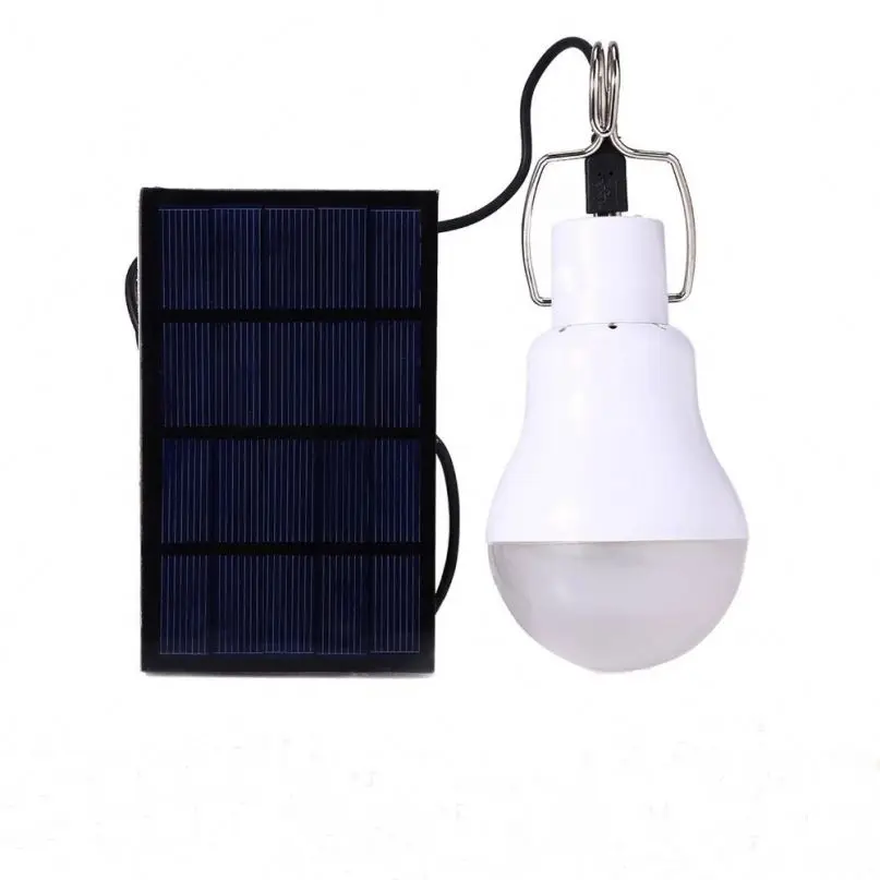 Солнечное Панельное мощное LED лампочка обновления Портативный 3 Вт 110LM солнечные светодиодные лампы для внутреннего аварийного чтение и на открытом воздухе