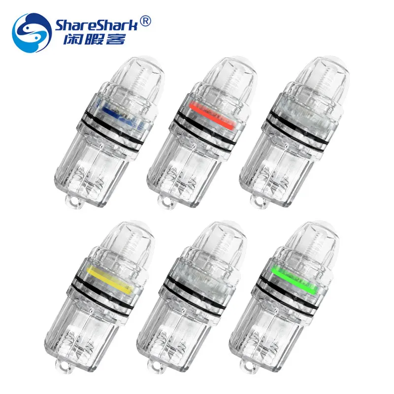 LED Lure Light Diamond Shape Deep Drop Lamp Attractive Underwater Fishing Squid Net Float Flash Fish Light