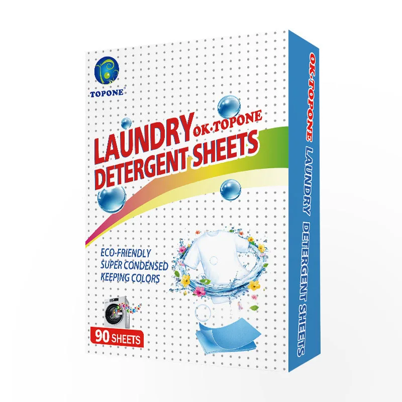 Household Clean Clothes Natural Laundry Washing Detergent Paper Sheets