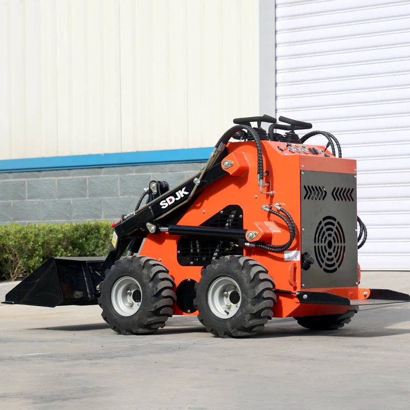 Free Shipping EPA Agricultural Wheel Skid Steer Loader 500kg Small mini Skid steer loader mini loader for sale