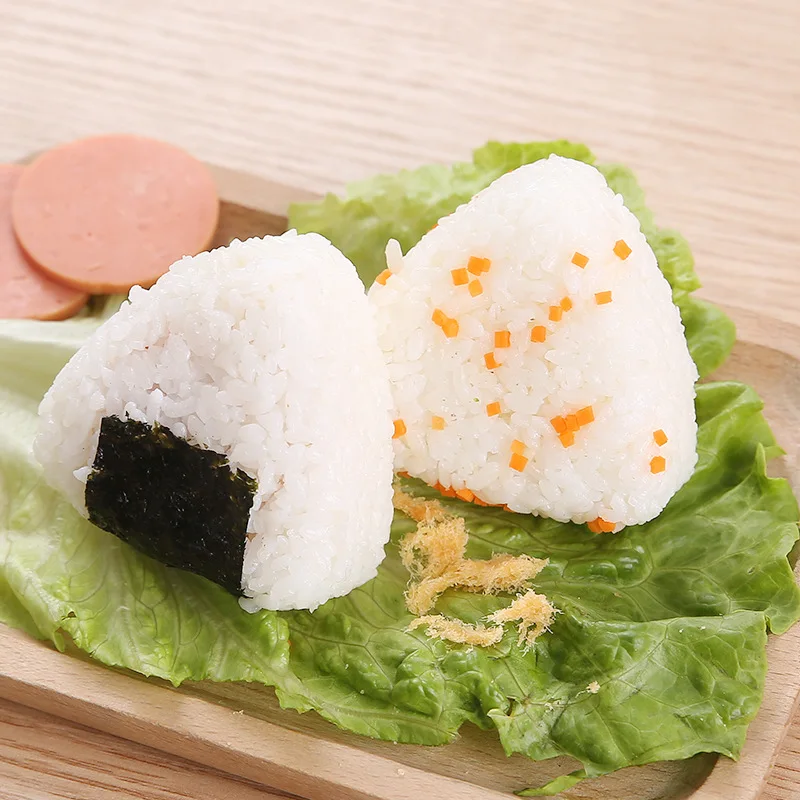 Triangle Onigiri Mold, Non stick Rice Mold Musubi Maker Kit, Rice Ball Mold Maker Sushi Mold for Kids Lunch Bento and Home DIY