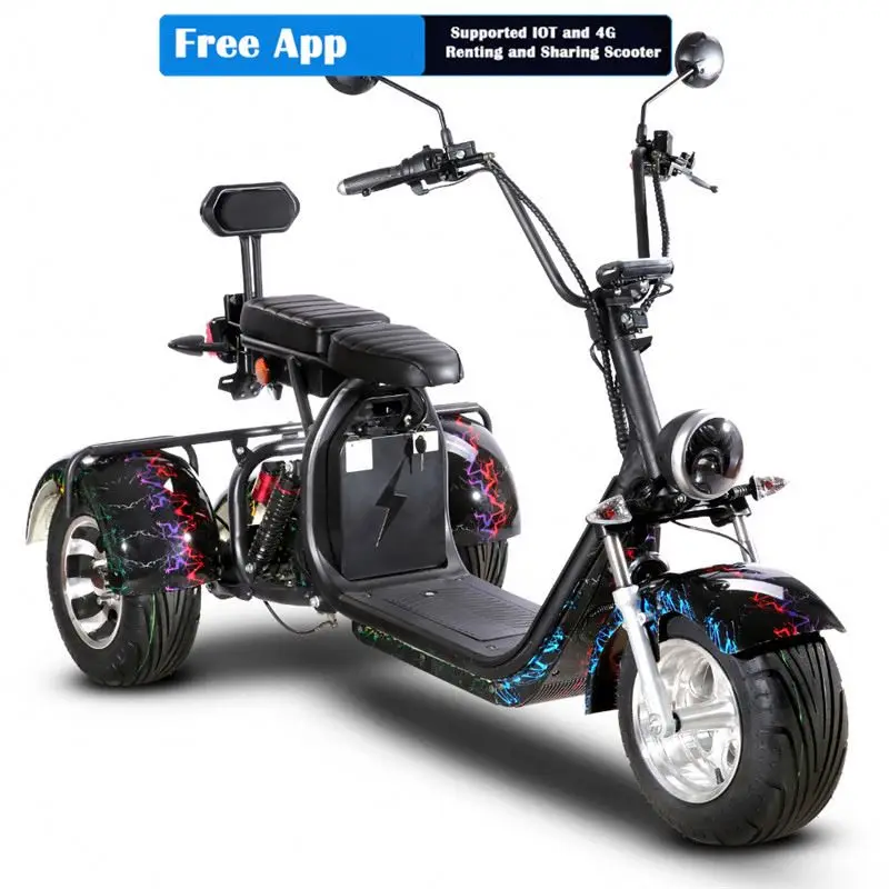 Hot Citycoco 1000W/1500W/2000W Electric Scooter 3 Wheel Citycoco Anwa For Adult