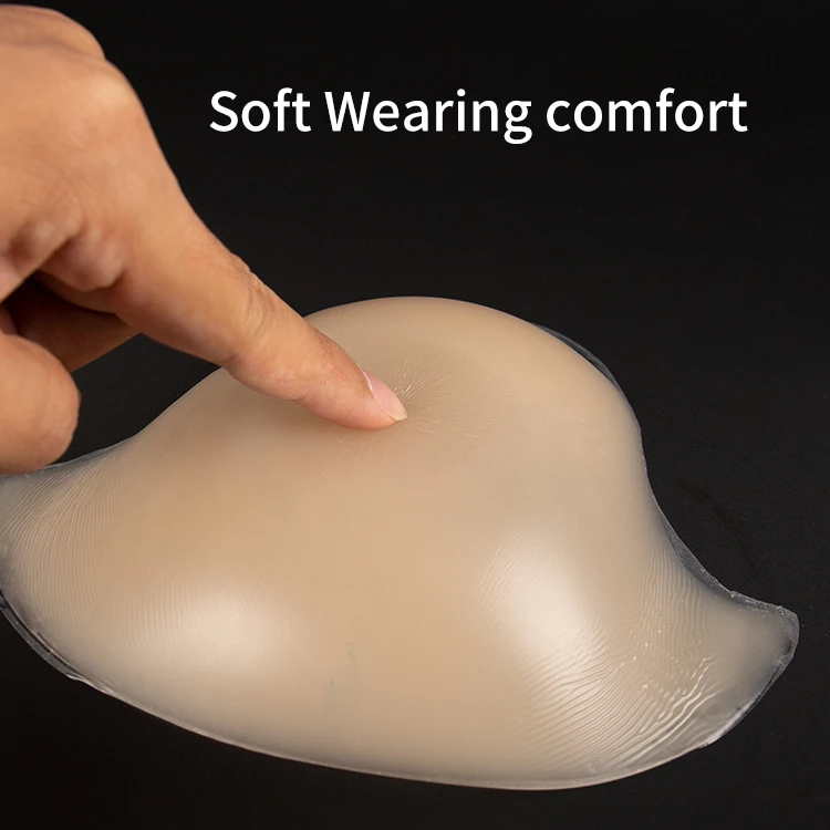 stick on silicone bra cups matte opaque gather breast invisible seamless adhesive silicone bra
