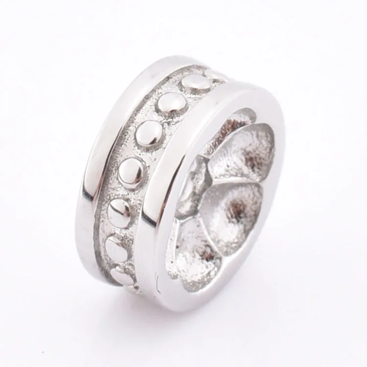 Wholesale Jewelry Findings Stainless Steel Charm 316L Metal Spacers Bead For Bracelet Making
