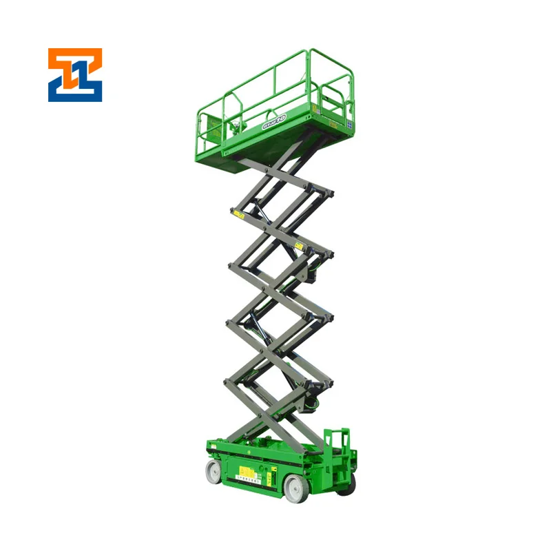 4 wheels construction equipment used mobile electric hydraulic scaffolding for building