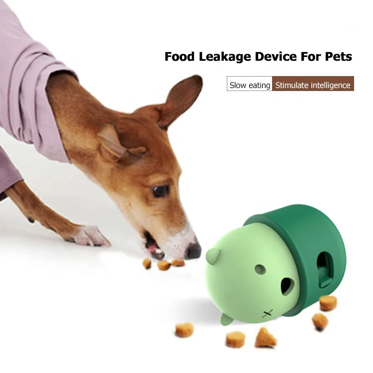 Silicone Bear Treat Dispensing Pet Toy Interactive Slow Feeder Chew for Dog Puzzle Durable Indestructible