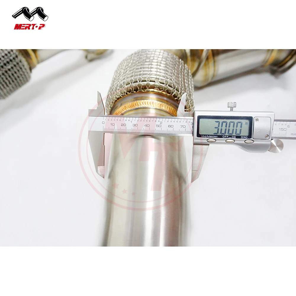 MERTOP V8 N63 S63 GT F01 F01 F06 F07 F10 F11 F12 F15 F16 F85 F86 E70 E71 550i 650i 750i X5 X6 X5M X6M downpipe 2008-2016