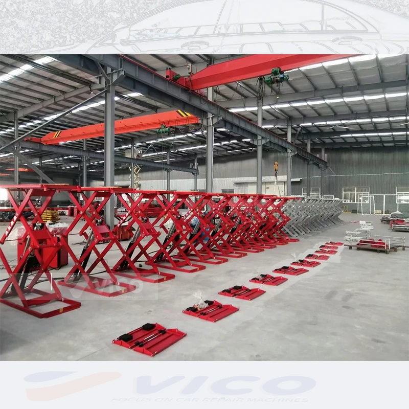 Vico Automotive lift ON GROUND INSTALL / ULTRA THIN SCISSOR LIFT #A-3530 Car scissor hoist alignment lift body repair equipment