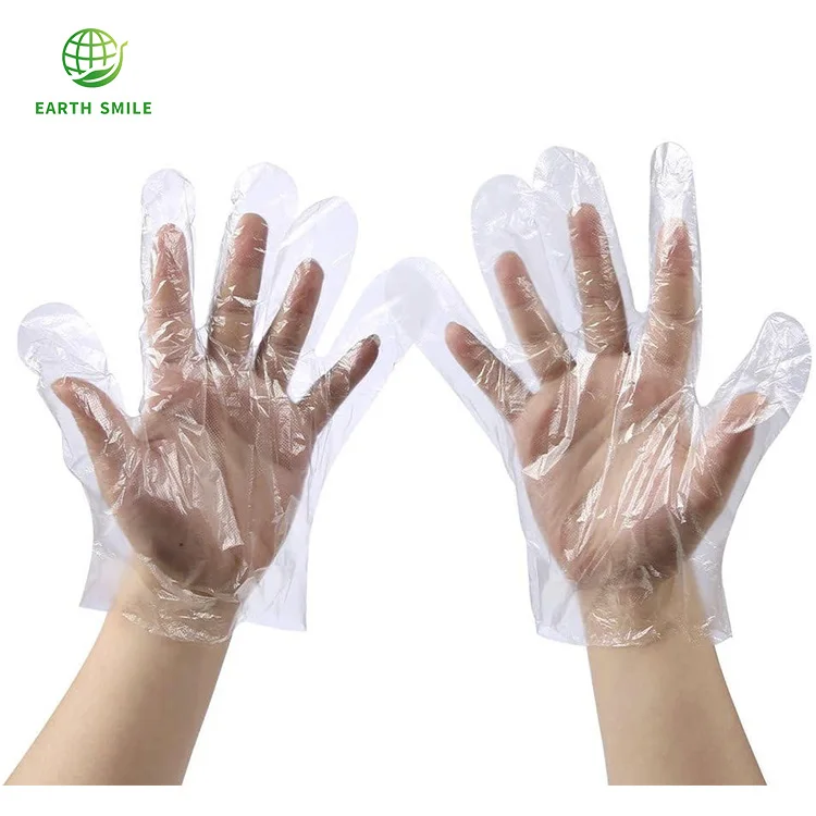 Powder-Free PLA PBAT Cornstarch Disposable Gloves for Food Safe, House Chores, Anti-Dirt Durable Gloves