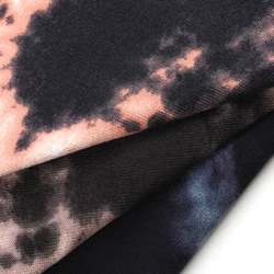 China supplier wrinkle resistant brush hacci knit polyester spandex blend fabric