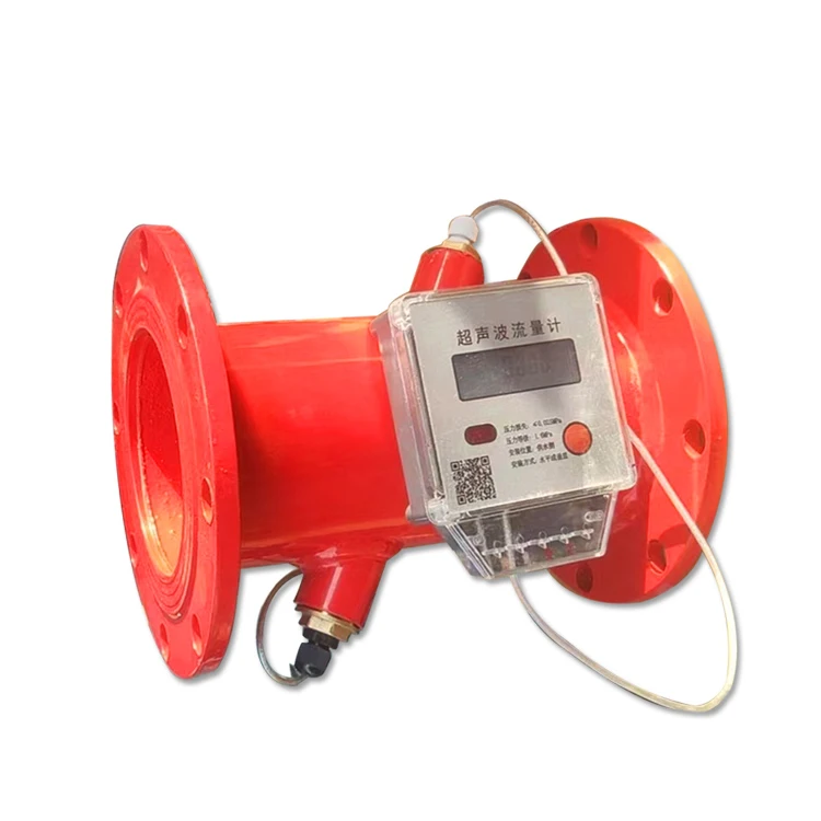 Multiple Communication Options Battery Power Supply Output Water Meter Ultrasonic Flowmeter