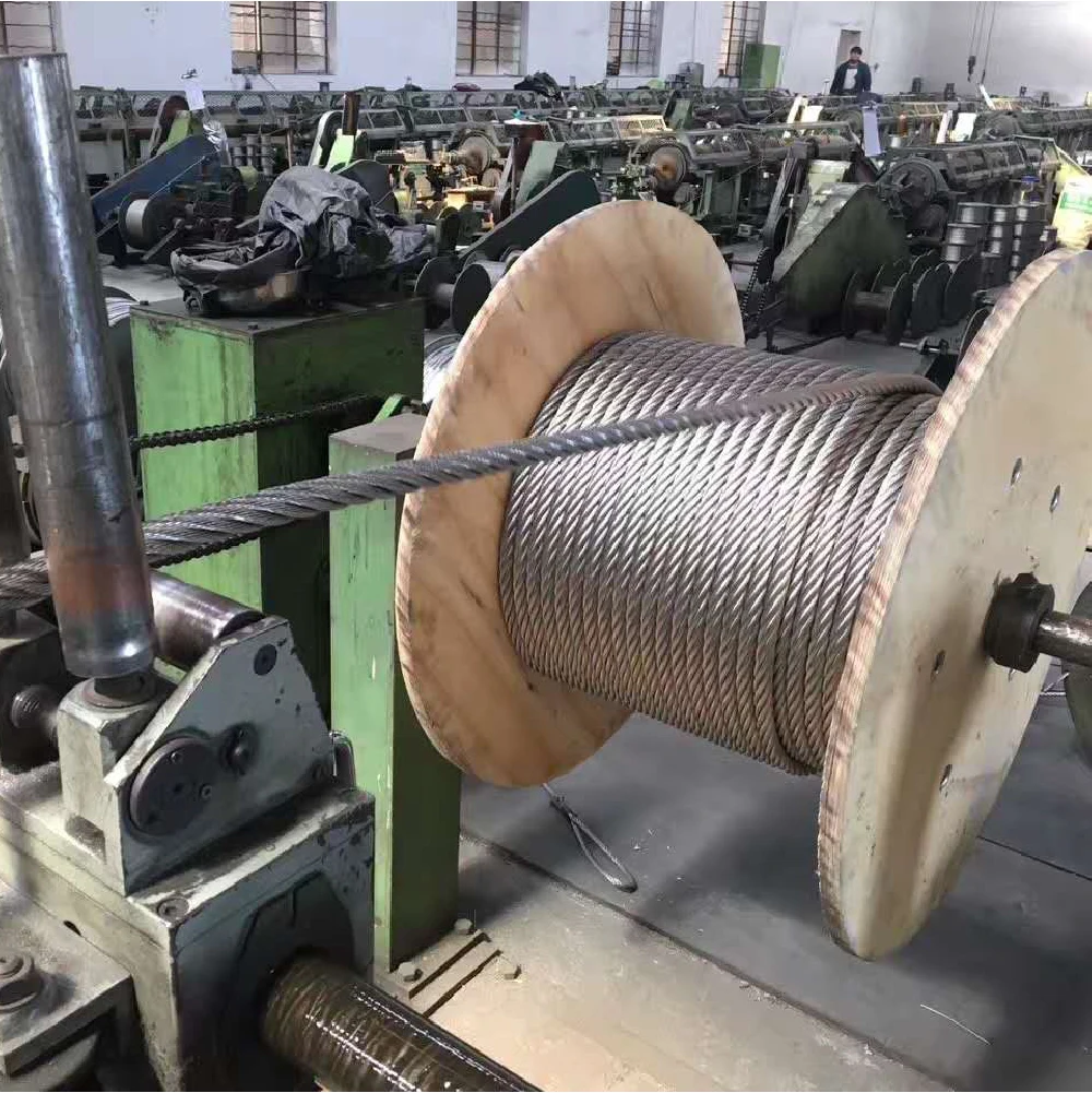 7 * 7 structure 316 stainless steel wire rope 1.2mm diameter guardrail livestock shed lifting rigging rope