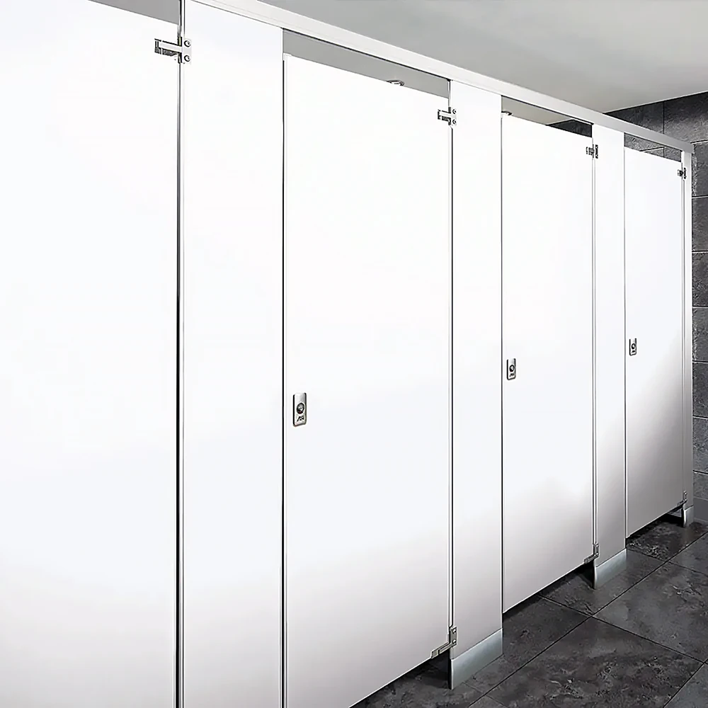 Factory Directly Sale Wood Toilet Cubicle Toilet Bathroom Cubicles With 304 Stainless Steel Hardwares