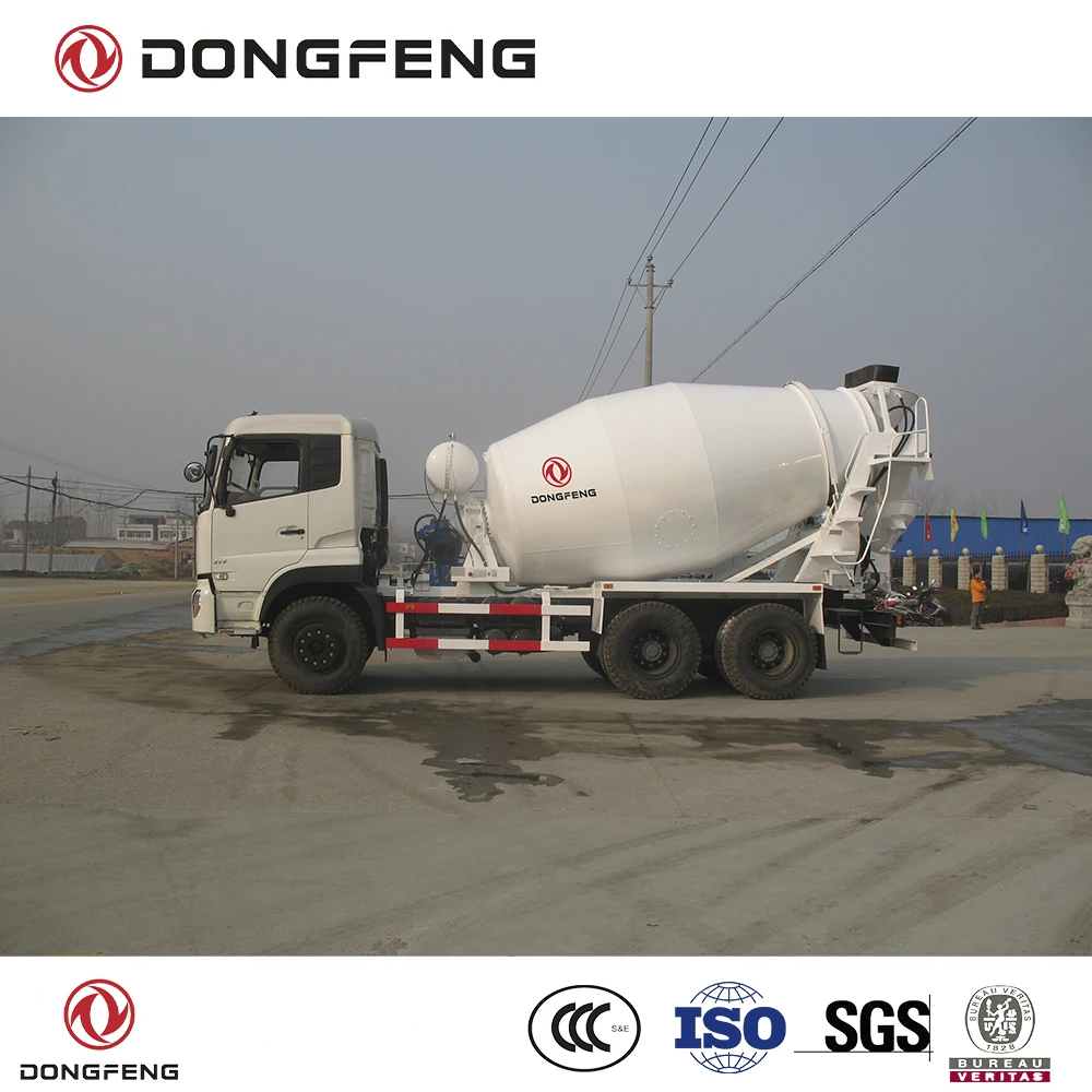 Dongfeng 6x4 type 12 m3 concrete mixer truck Cummins 260 Hp engine E2 RHD cement truck