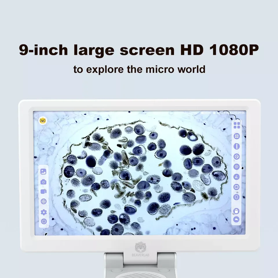 Manufacture Science Toy Educational 9 inch semen gemology microscope with LCD screen for Coin Repair