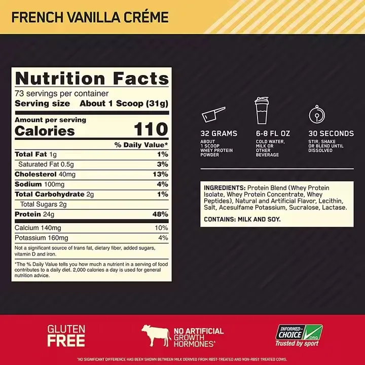 Organic Whey Protein Powder from China Vanilla Milk and Chocolate Protein Isolate Powder Dietary Supplement for Gym and Sports