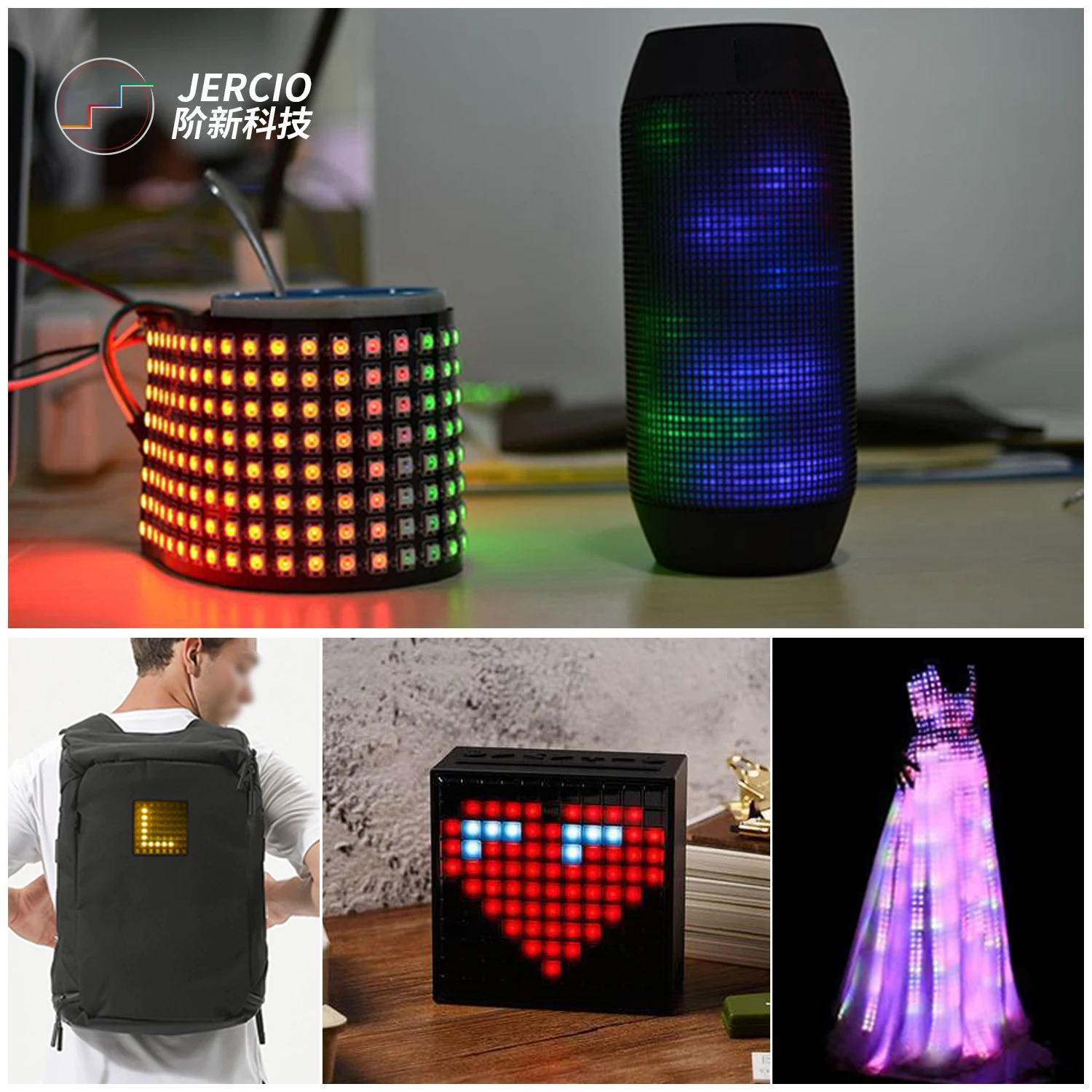 LED Matrix Panel XT1511-D15(SMD1515) individually addressable 8x8/16x16/8x32 Like WS2812b LED pixels screen